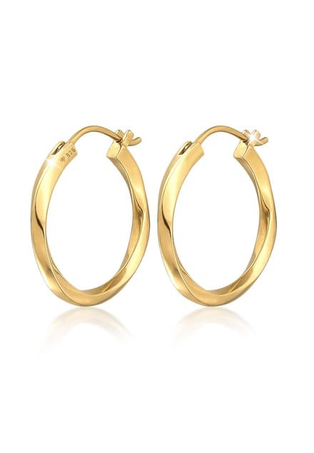 Elli PREMIUM Dames Oorbellen Dames Oorringen Twisted Trend Basic in 925 Sterling Zilver