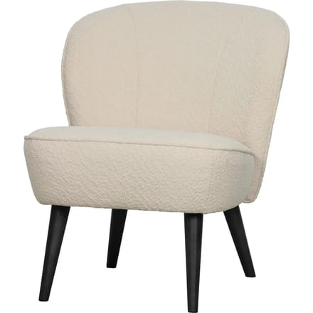 WOOOD Sara Fauteuil - Boucle - Creme - 71x59x70