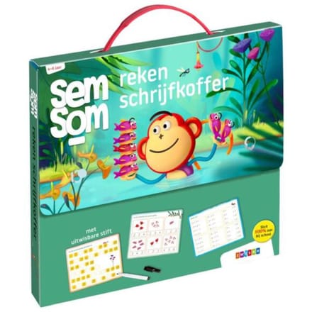 SemSom reken schrijfkoffer Educatieve boeken (spelletjes en raadsels)