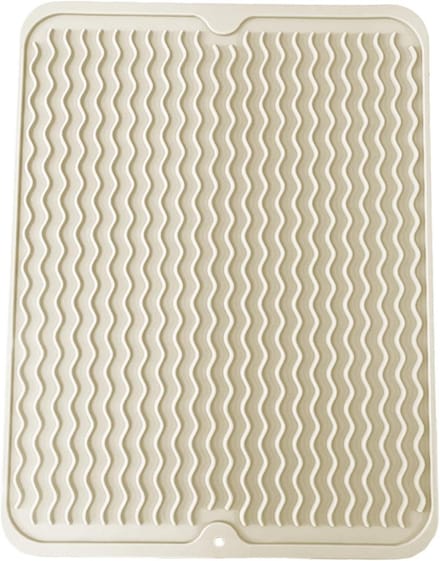 Dailygoods- Afdruipmat Antislip - Siliconen Droogmat - Hittebestendig - Opvouwbaar - 40 x 30 cm - Sneldrogend Ontwerp