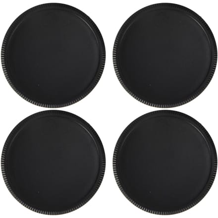 Set van 4 camera-achterlensdoppen en bodydoppen voor M42-schroefbevestigingscamera-accessoires black