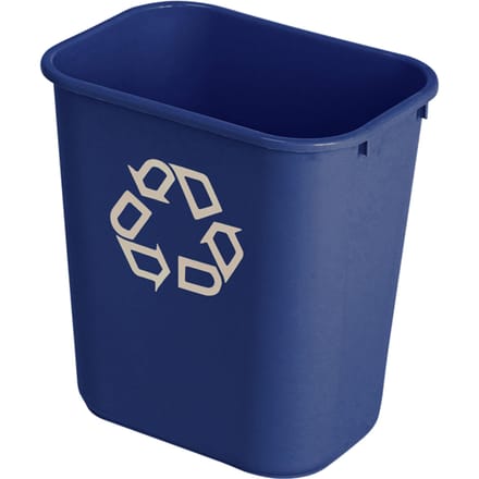 Papierbak Rubbermaid recycling medium 26L blauw