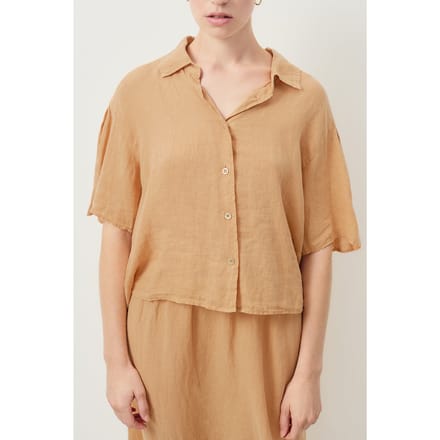 American Vintage Ivybo Shirt Noisette Maat: L | Overhemden Outlet | Dames | Beige