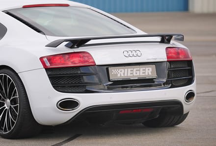 RIEGER - REAR TRUNK SPOILER 100% CARBON - AUDI R8 V8 V10 - CARBON