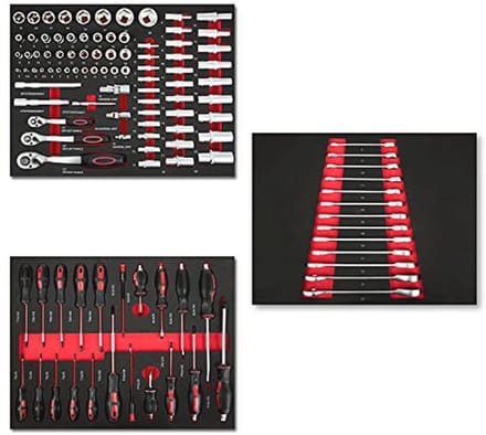 Multitool Gereedschapsset 114-delig voor Gereedschapswagen met Ergonomische Handgrepen