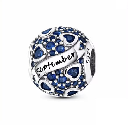 September Maand Bedel - RomyStones - Sterling Zilver & Blauwe Zirkonia