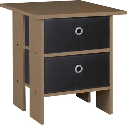 Moderne 2-lagen houten eindtafel met optionele lade