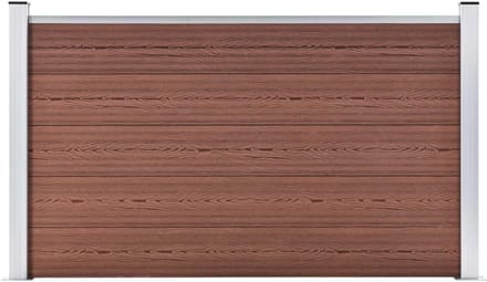 Tuinscherm Composiet Hekwerk Bruin 180x105 cm Privacy en Veiligheid