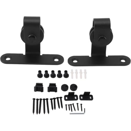 Mini Zwart Schuifdeurbeslag Rollenset Schuifdeur Hefrail Accessoires voor Kast