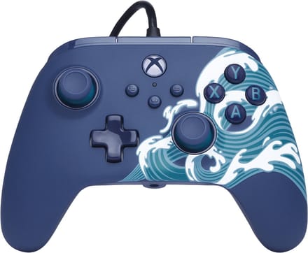 PowerA Advantage Bedrade Controller - Xbox Series X|S - Aqua Wave - 3m USB-kabel