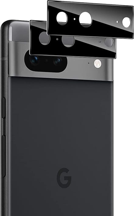 Camera Protector voor Google Pixel 7 - 2 stuks van glas Zwart glazen