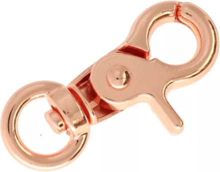 Gesp sluiting - Rose gold - Ooghaak met veersluiting - 30 mm- 2 stuks