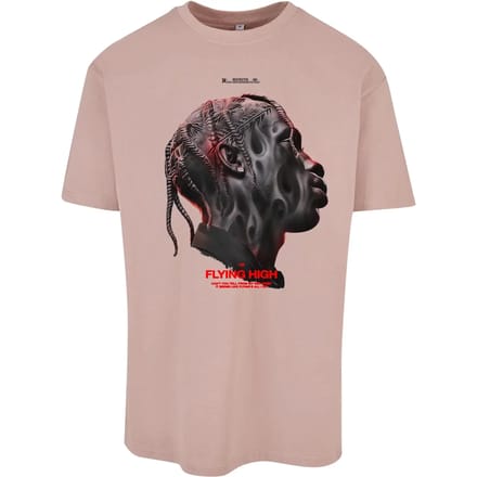 Mister Tee - Flying High Oversize Heren T-shirt - S - Roze