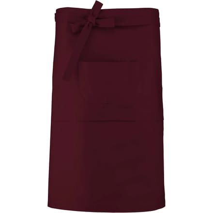 Kariban Katoenen lang schort K887 - Wine - One size