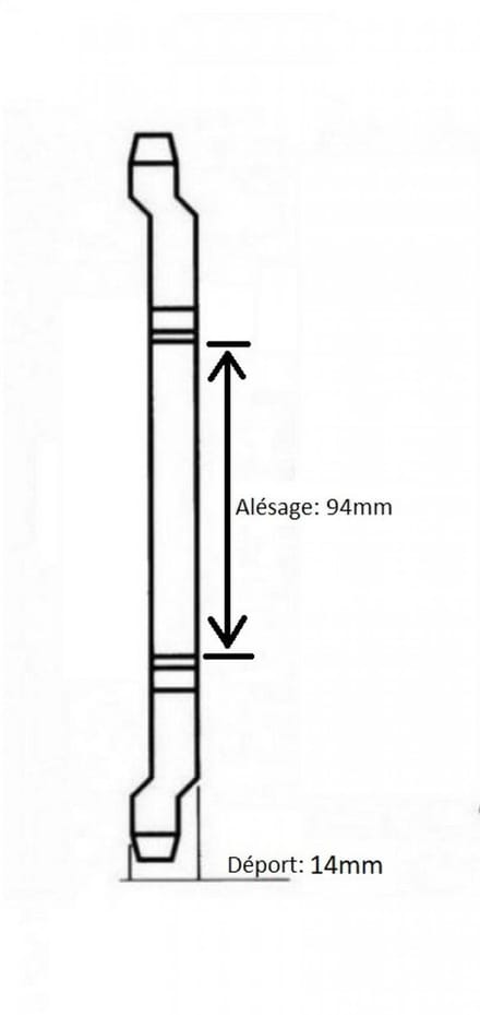 teknix ringwiel voor bromfiets mbk 50 41 zwart 52 dts steek 415 Ø94 nieuw