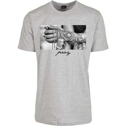 Mister Tee - Pray 2.0 Heren Tshirt - 3XL - Wit