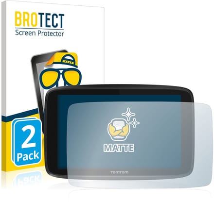 BROTECT - Screenprotector voor TomTom GO 6250 - Folie Beschermfolie matte 2 Stuks