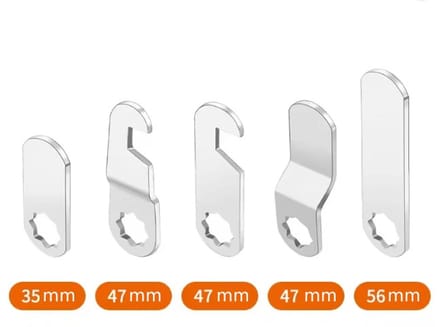 Brievenbus sluitlippen – Set van 5 stuks - Lang