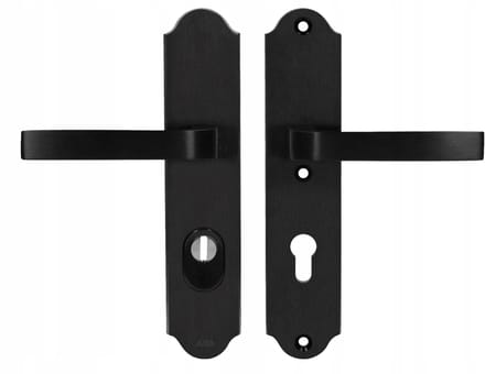 AXA Verona Deurklink F8 Zwart 72mm - Aluminium