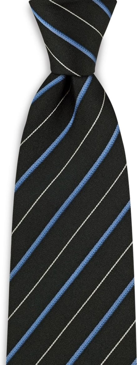 We Love Ties - Stropdassen - Stropdas Business Flight - zwart / lichtblauw