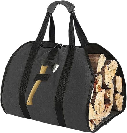 Brandhout Tas - Hout Houder - Kampvuur Barbecue - Waterdichte Constructie - 100 x 50 cm - Bruin