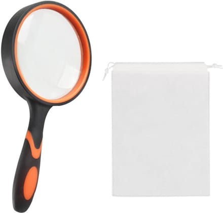 Dailygoody - Handloep - Vergrootglas 10x - Hoge resolutie - Oranje