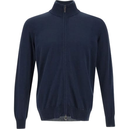 Boss Heren Balonso Gebreide Cardigan (Donkerblauw)