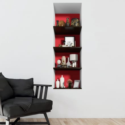 Sticker met 3D-effect, 4 designplanken, 40 x 120 cm