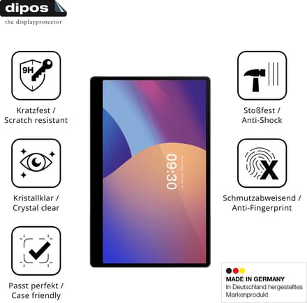 dipos – 2x Pantserfolie geschikt voor IMIN Swan 1k 15.6 Zoll | 9H Screenprotector