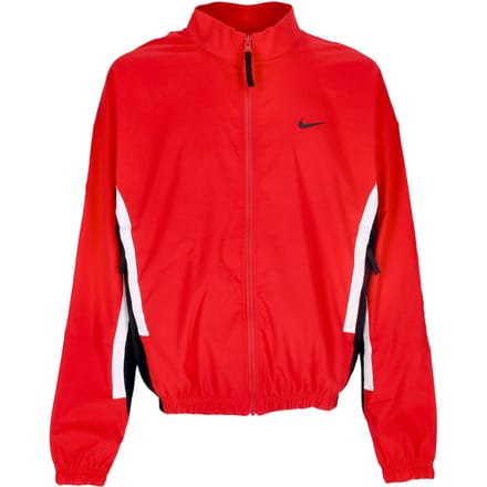 Heren trainingsjack DNA geweven basketbaljack University Rood/zwart/wit/zwart