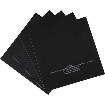 5 stuks 220x220mm 3D Printer Onderdeel Verwarmd Bed Plaat Print Stickers black