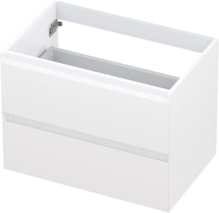 INK - Onderkast 2 Laden Greeploos Gelakt - 700x450x520 Mm - Hoogglans Wit