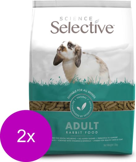 Supreme Selective Konijn - 2 St à 1,5 kg - Konijnenvoer