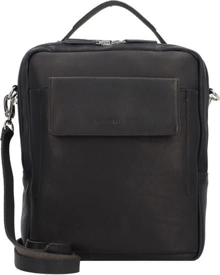 HAROLD'S Leren Schoudertas Country Crossbag Handle Black Zwart