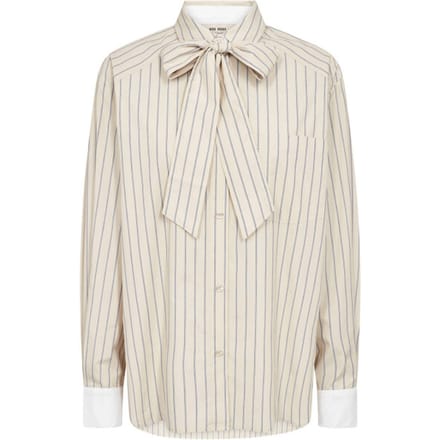 relaxed fit overhemdblouse van puur katoen model 'Keeva'