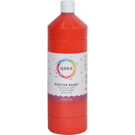 Plakkaatverf Qrea lichtrood 1000ml