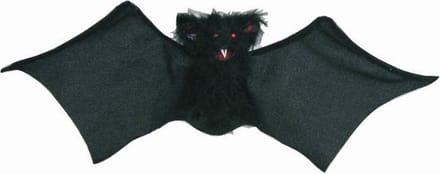 Horror decoratie vleermuis 42 cm - Halloween spookhuis feestversiering enge beestjes