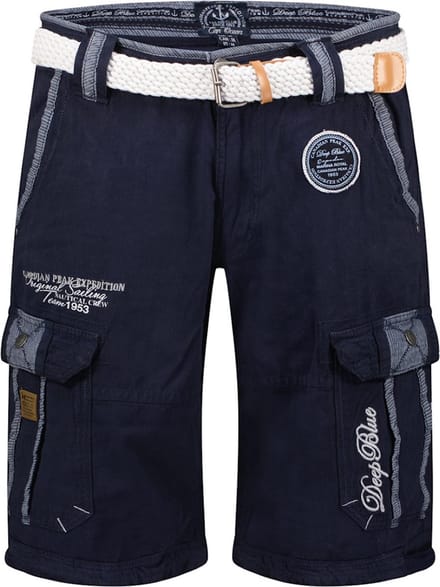 Canadian Peak Heren Bermuda Met Riem Pailletteak Navy - L