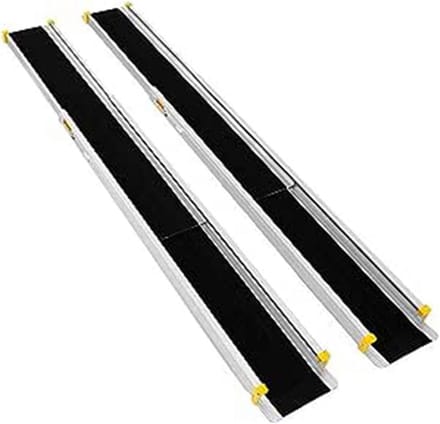 2 x Telescopische Oprijplaten met Antislip - Laadhelling van Aluminium, 100 cm