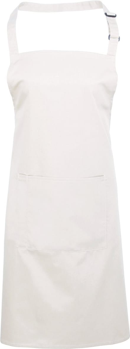 Schort/Tuniek/Werkblouse Unisex One Size Premier White 65% Polyester, 35% Katoen