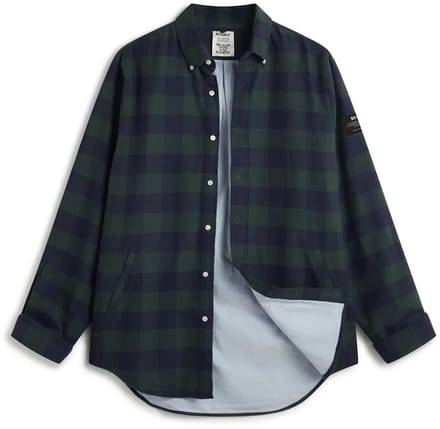 Ecoalf Gaston Overhemd Met Lange Mouwen Groen,Blauw M Man