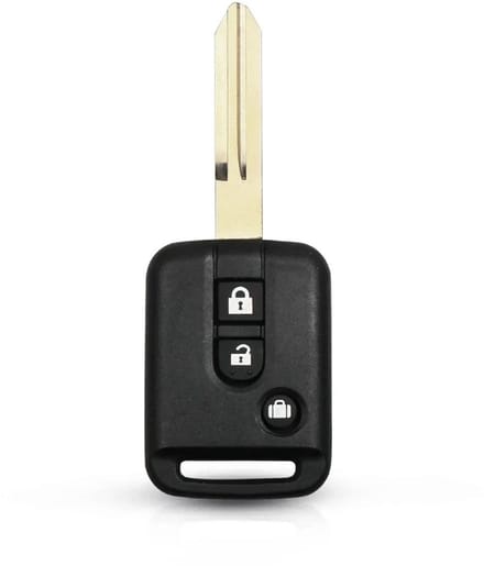 XEOD Autosleutelbehuizing - sleutelbehuizing auto - sleutel - Autosleutel / Geschikt voor: Nissan 3knops