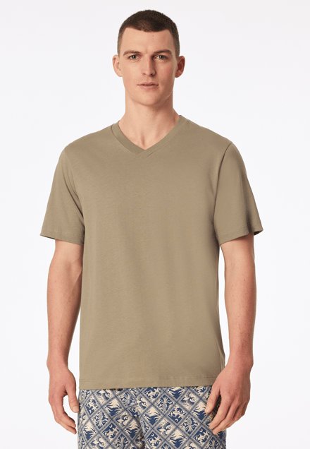 Shirt met korte mouwen en v-hals, jade - Mix+ Relax 56