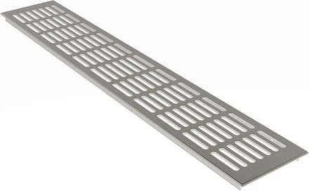 Ventilatierooster Aluminium 100mm x 300mm in Zwart - RAL 9005