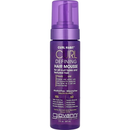 Giovanni, Curl Habit, Defining Haarmousse, Geschikt voor Alle Krultypes, 7 fl oz (207 ml)