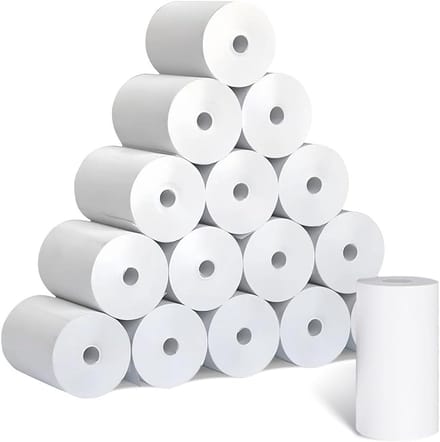 16 rollen thermisch printpapier 57 x 30 mm voor mini-printers - zonder witte inkt