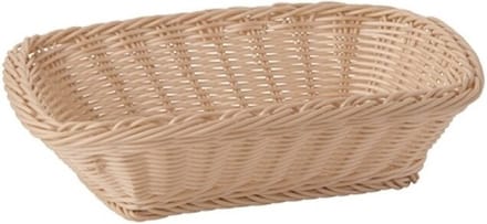 Buffetmand "economic", rechthoekig, 31,5x22xh8,5 cm, beige, set van 2 stuks