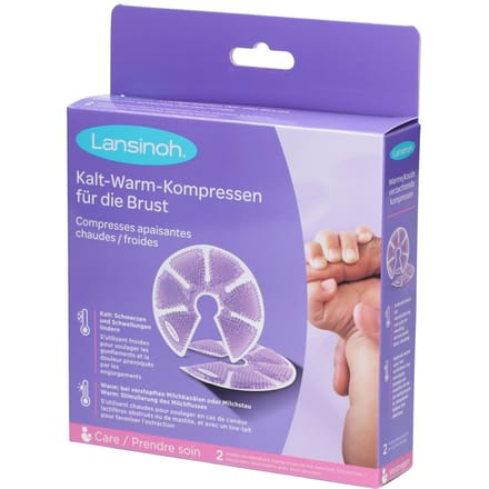 Lansinoh TheraPearl 3-in-1 Borsttherapie Warm & Koud 2 Kompres
