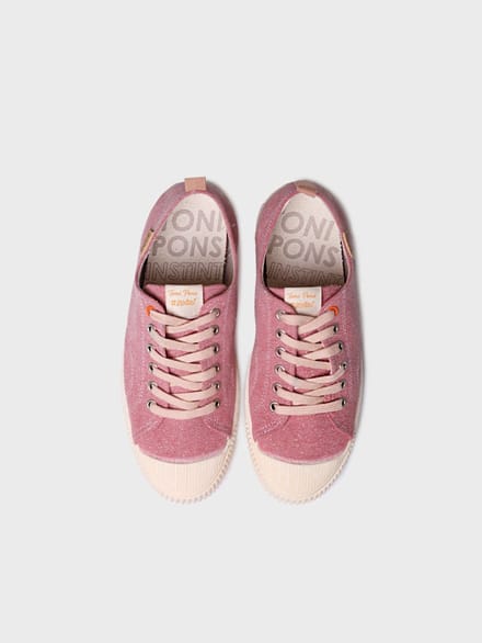 Lage sneakers voor dames van gerecyclede stof | GILDA-MI