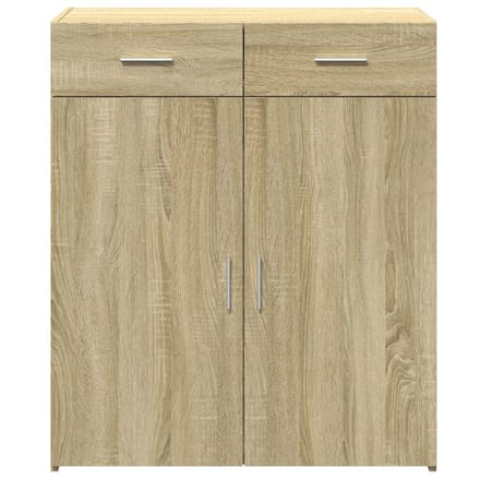 vidaXL - Dressoir - 80x42,5x93 - cm - bewerkt - hout - sonoma - eikenkleurig